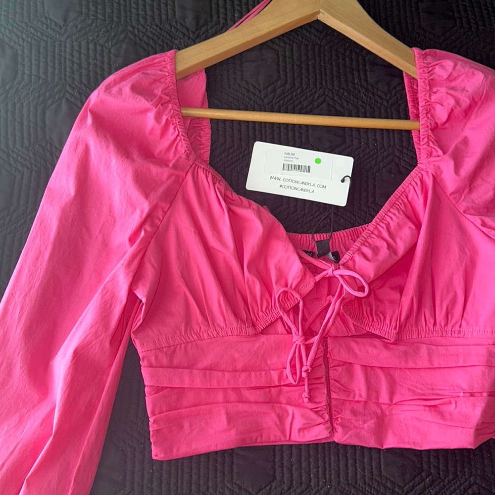 Cotton Candy LA | Hot Pink Crop Top 💕